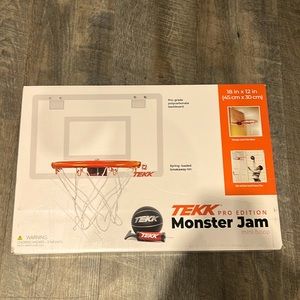 NWOT, Tekk Pro EDITION Monster Jam Mini hoop